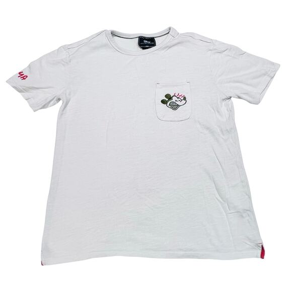 Disney Artist Series Bret Iwan "Hi Ya See Ya" Men Small Shirt White - Picture 1 of 7